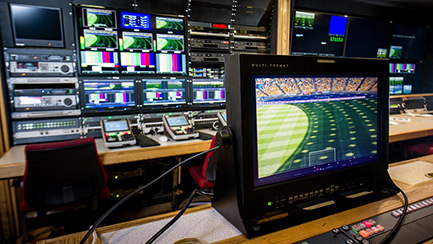 sport event tv control center