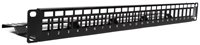 Camplex CMX-KP-1001 Keystone Patch Panel -  Blank 1U/1RU 24-Port with Cable Manager