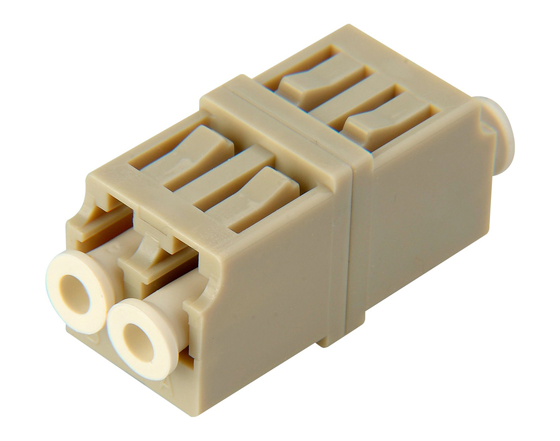 FOA-LC-LC-DM LC to LC Multimode Duplex Fiber Optic Coupler Adapter Bronze Sleeve