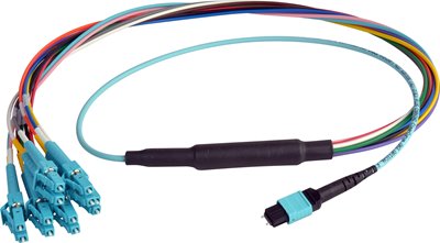 Camplex CMX-MTPMM & CMX-MTPSM MTP ST or LC 12 Fiber Breakout Cables