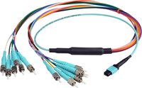 Camplex CMX-MTPMM & CMX-MTPSM MTP ST or LC 12 Fiber Breakout Cables