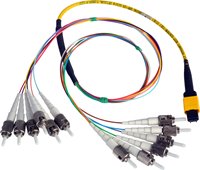 Camplex CMX-MTPMM & CMX-MTPSM MTP ST or LC 12 Fiber Breakout Cables