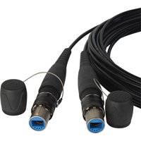 Camplex opticalCON DUO to opticalCON DUO Single Mode Fiber Optic Tactical Cable