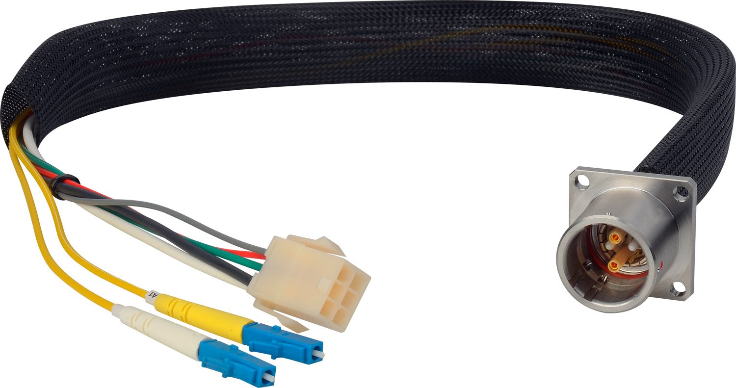 HF-EDWBI-ST-06IN Camplex LEMO EDW to Dual ST Internal Fiber Optic Breakout Cable - 6 Inch