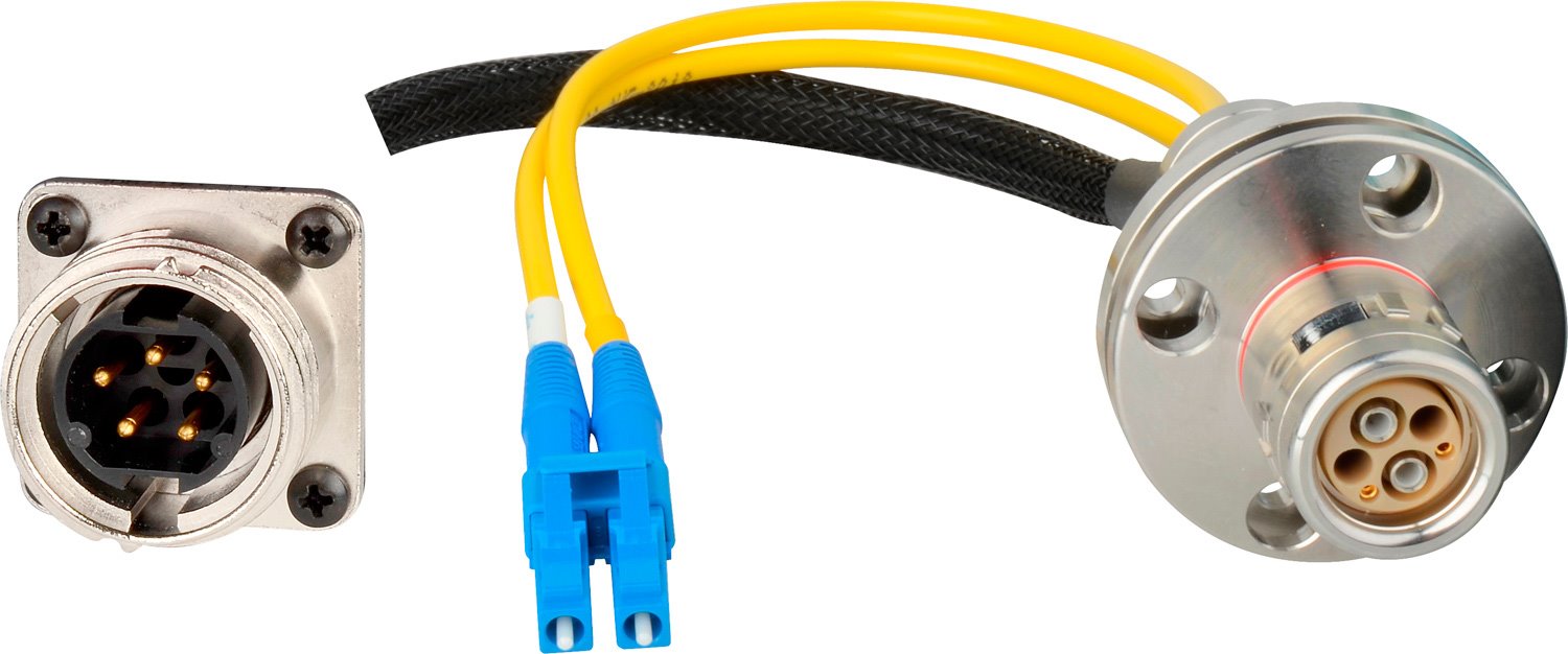 HF-EDWBI-ST-06IN Camplex LEMO EDW to Dual ST Internal Fiber Optic Breakout Cable - 6 Inch