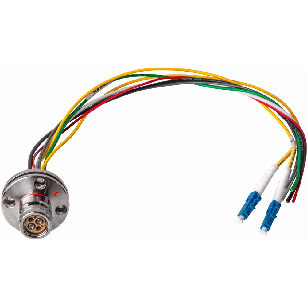 Inner Rip Out Cable Breakout Cables - Internal | LEMO EDW to Duplex LC Fiber Optic