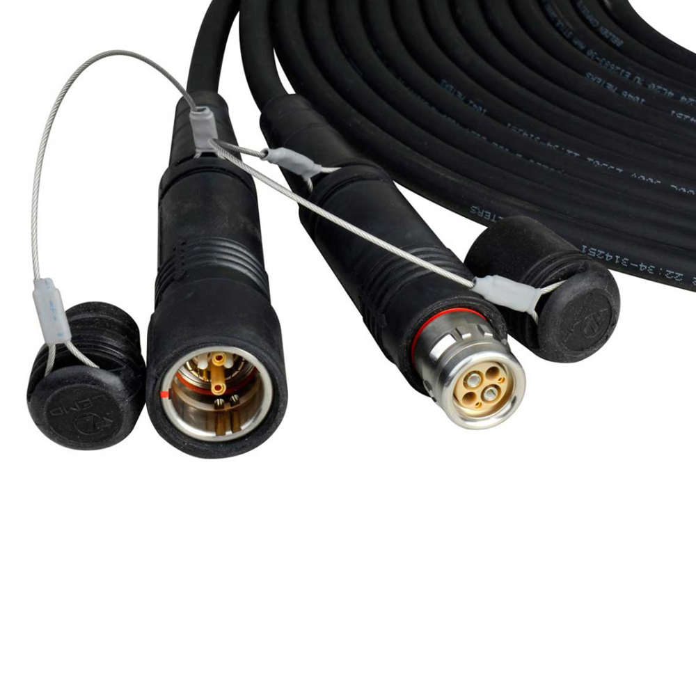 LEMO FUW-PUW Outside Broadcast SMPTE Fiber Camera Cable