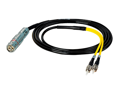 HF-FUWST-BO-06 Camplex LEMO FUW to Dual ST In-Line Fiber Optic Breakout Cable